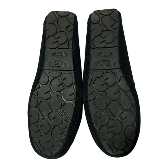 UGG Women's Black Suede Moccasins - Picture 3 of 4